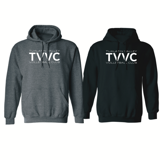 Hoodie White TVVC Logo