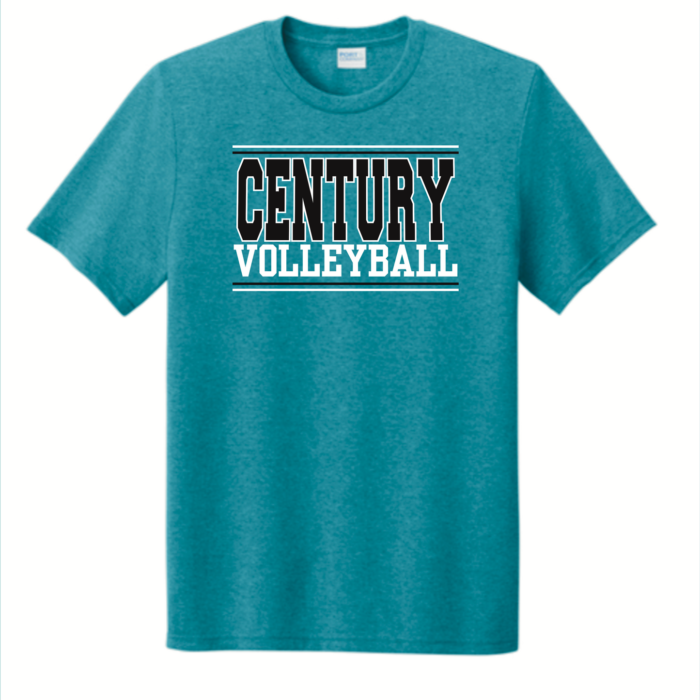 2026 Vivid Teal Century Volleyball Shirt