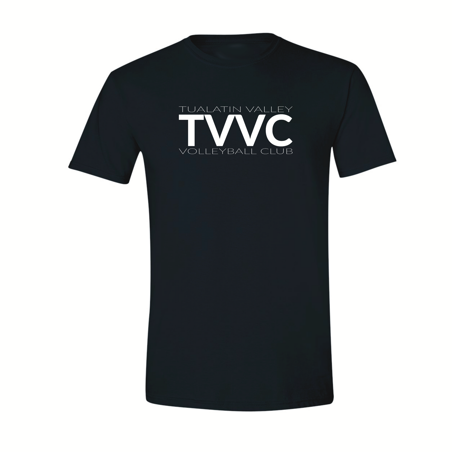 Short Sleeve Black TVVC White Logo